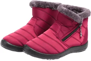 Lausiuoe Snow Boots For Women Waterproof Insulated Non Slip Winter Ankle Booties Warm Fur Lined Sneakers Outdoor Shoes