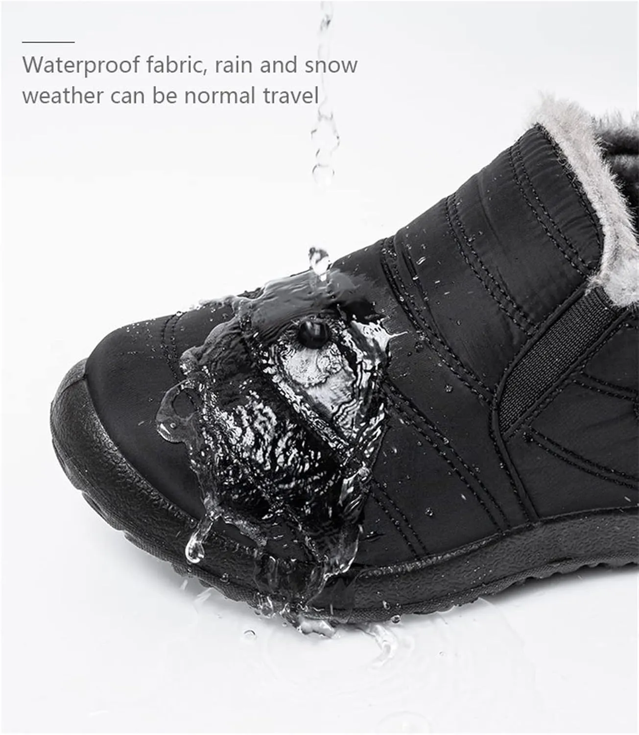 Lausiuoe Snow Boots For Women Waterproof Insulated Non Slip Winter Fur Lined Lining Warm Ankle Booties Outdoor Shoes