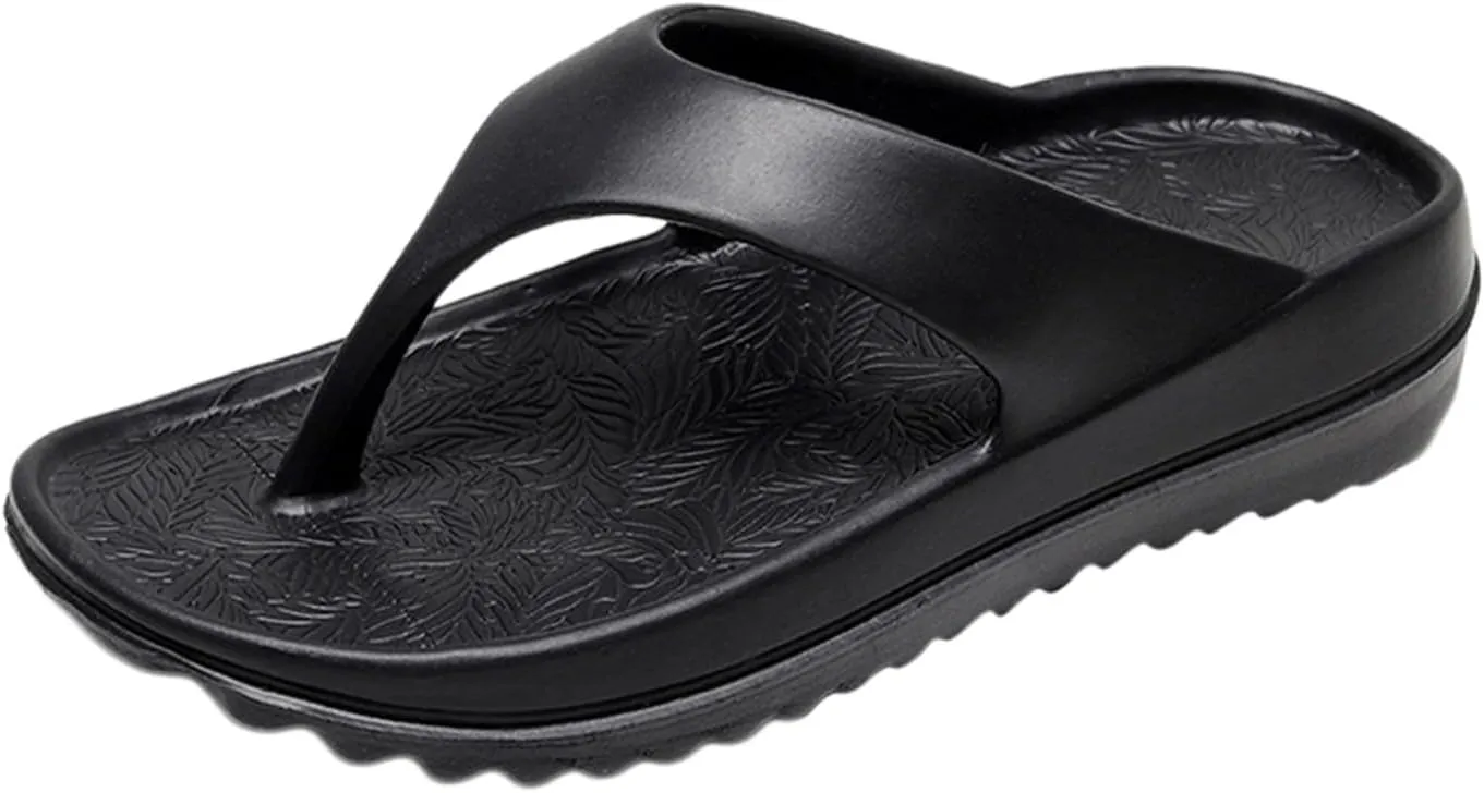 Lightweight Flip Flops for Women Casual Comfortable Thong Sandal with Arch Support Non Slip Versatile Slippers