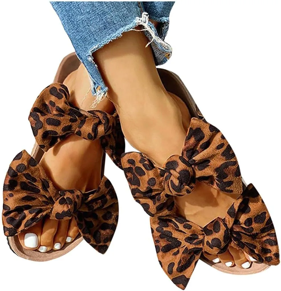 Masbird Sandals for Women Summer 2021 Womens Sandals Open Toe Bowknot Flip Flops Slippers Casual Summer Beach Sandals