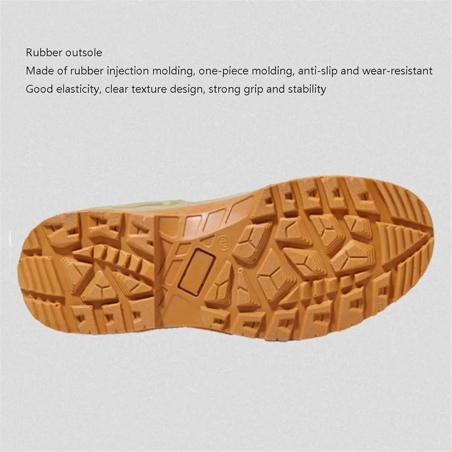 Military Work Boots, Men's Lace Up Breathable High Top Waterproof Combat Boots, Desert Combat Army Combat Boots, for Hiking, Motorcycle, Climbing, Army Training