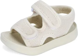 MK MATT KEELY Unisex Kids Summer Slide Sandals Baby Comfort Anti-Slip Open Toe Adjustable Walking Beach Shower Shoes for Boys Girls
