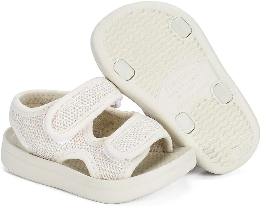 MK MATT KEELY Unisex Kids Summer Slide Sandals Baby Comfort Anti-Slip Open Toe Adjustable Walking Beach Shower Shoes for Boys Girls