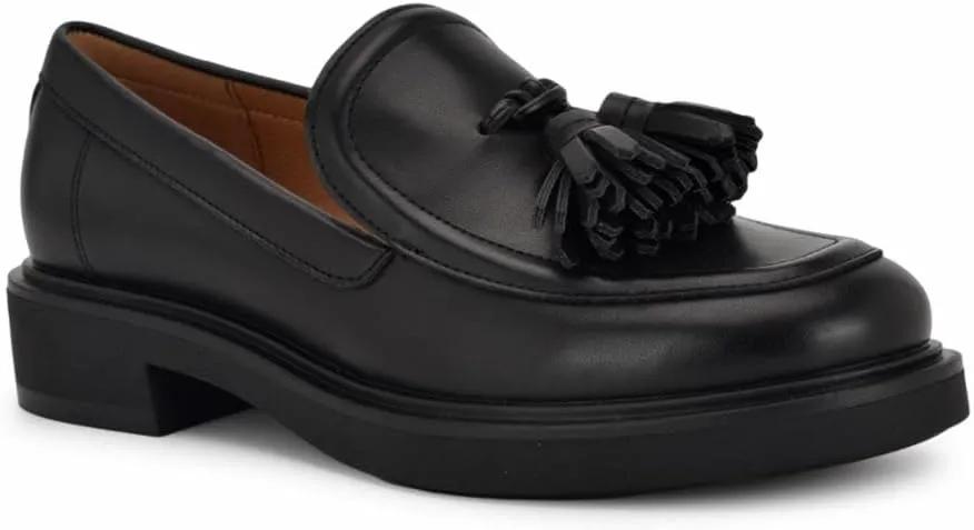 Nine West Womens Tassel Leather Loafers