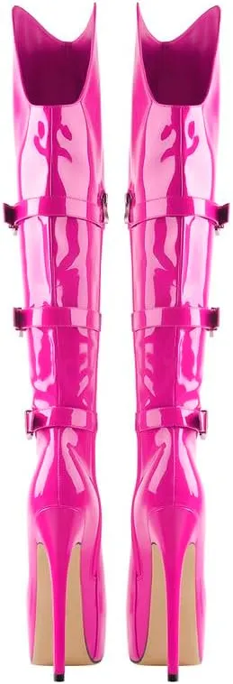 onlymaker Women's Ultra High Stiletto Platform Over the Knee Boots