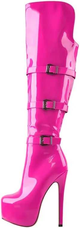 onlymaker Women's Ultra High Stiletto Platform Over the Knee Boots