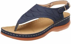 Orthopedic Sandals for Women Comfortable Walking Summer Sandals with Arch Support Wedge Sandals 2025 Flip Flops Sandals Platform Dressy Slip on Thong Shoes Fashion Beach Dress Vacation