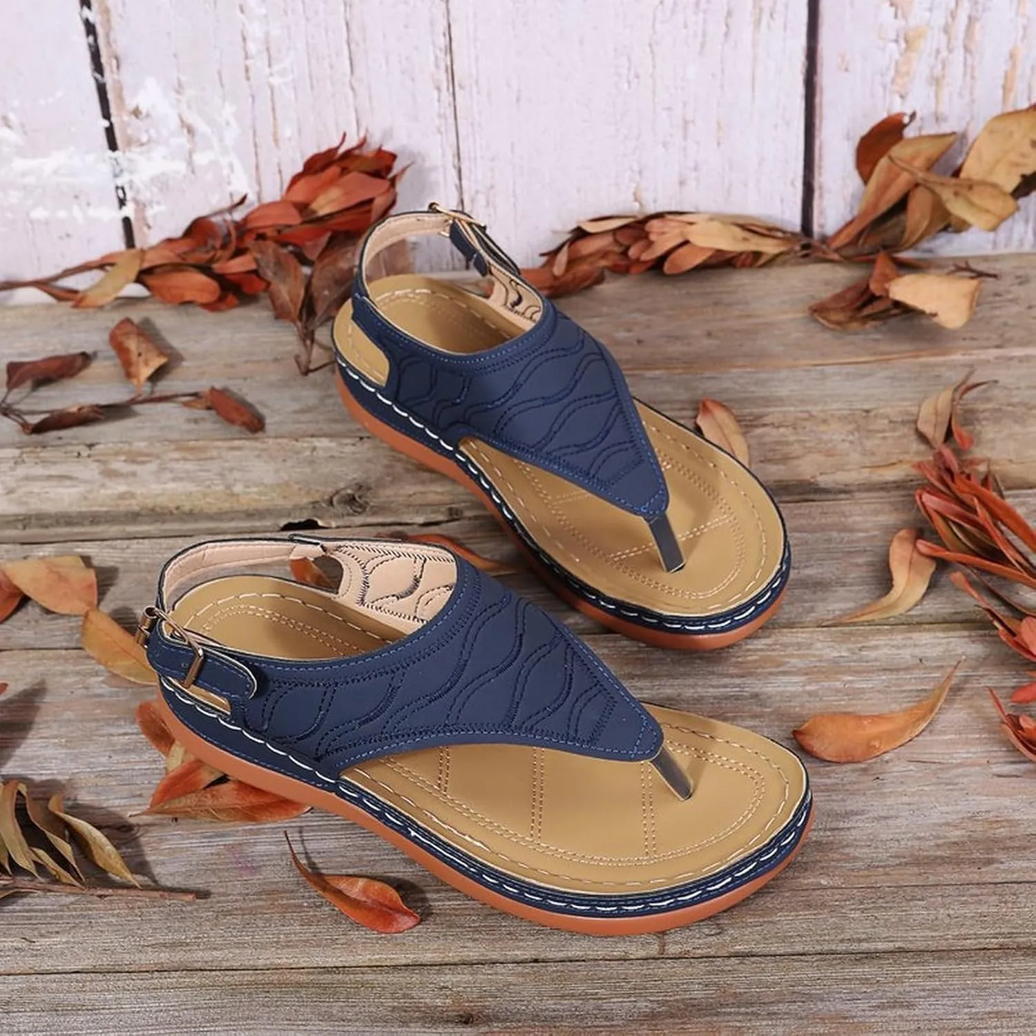 Orthopedic Sandals for Women Comfortable Walking Summer Sandals with Arch Support Wedge Sandals 2025 Flip Flops Sandals Platform Dressy Slip on Thong Shoes Fashion Beach Dress Vacation