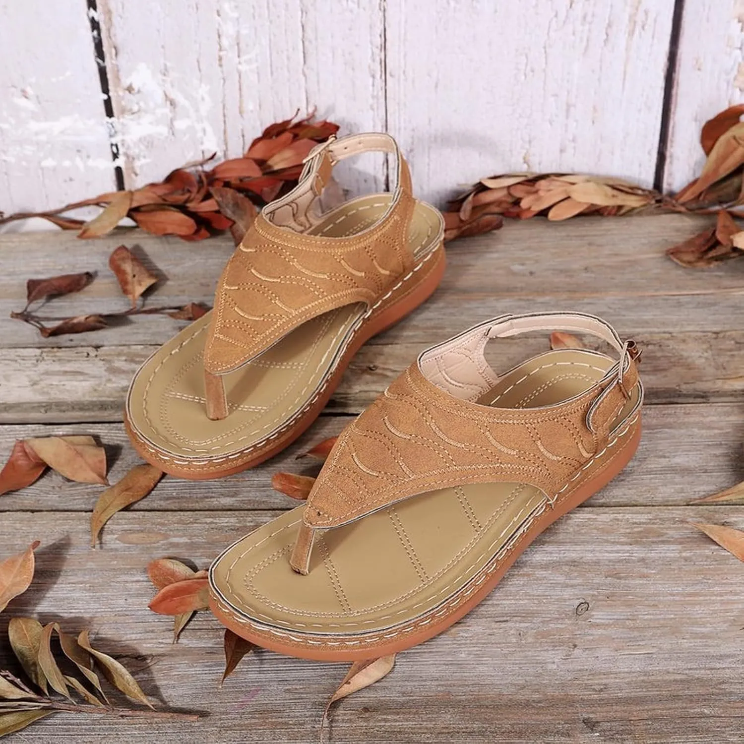 Orthopedic Sandals for Women Sandals Closed Toe Wedge Shoes Dressy Summer Beach Slides Walking Flip Flops for Women Ankle Strap Slip On Platform Sandals Comfortable Womens Orthopedic Sandal