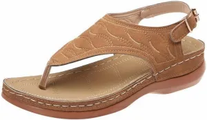 Orthopedic Sandals for Women Sandals Closed Toe Wedge Shoes Dressy Summer Beach Slides Walking Flip Flops for Women Ankle Strap Slip On Platform Sandals Comfortable Womens Orthopedic Sandal