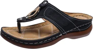 Orthotic Sandals for Women 2025 Slippers Orthopedic Womens Fashion Orthotic Flip Flops Yoga Mat Slides Comfort Plantar Fasciitis Arch Support Slip on Flat Sandals Ladies Soft Cushion