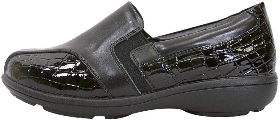 Peerage Agatha Women Wide Width Comfort Leather Loafers
