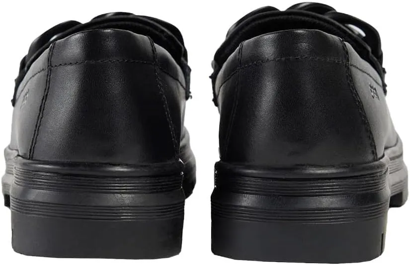 POD Girls Mina Leather Loafers (7 Big Kid) (Black)
