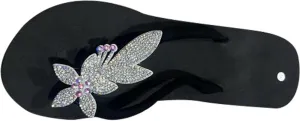 Rhinestone Boho Flip Flops Women Beach Holiday Clip Toe Slippers Comfort Platform Thong Slides Sandals Flat Flip-Flops