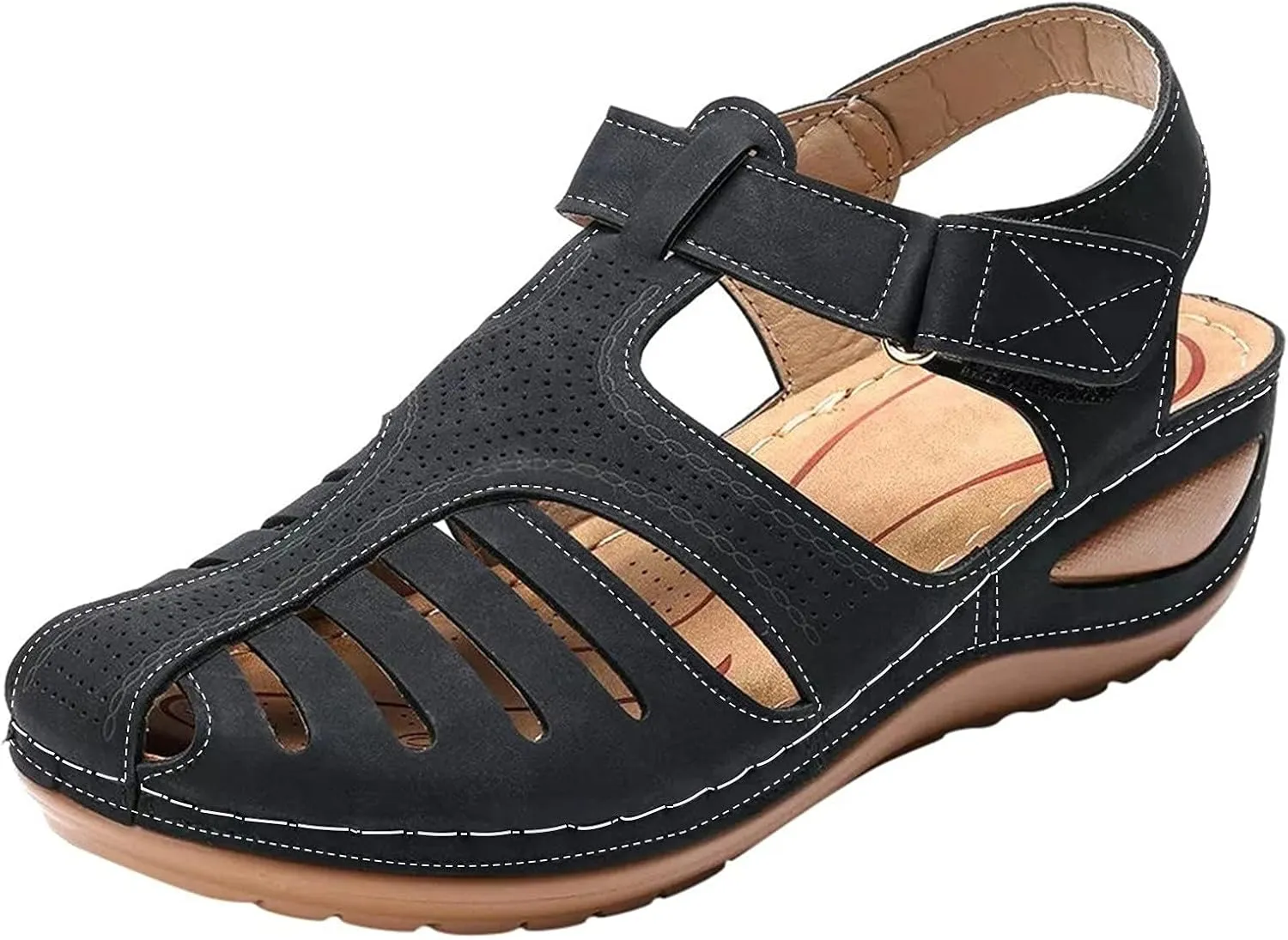 SBGMoSJ Orthopedic Sandals for Men Plantar Fasciitis Best Walking Sandals for Women Travel Dressy Wide Low Wedges for Women Evening Best Mens Flip Flops Black Platform Sandals Nude Heel Sandals