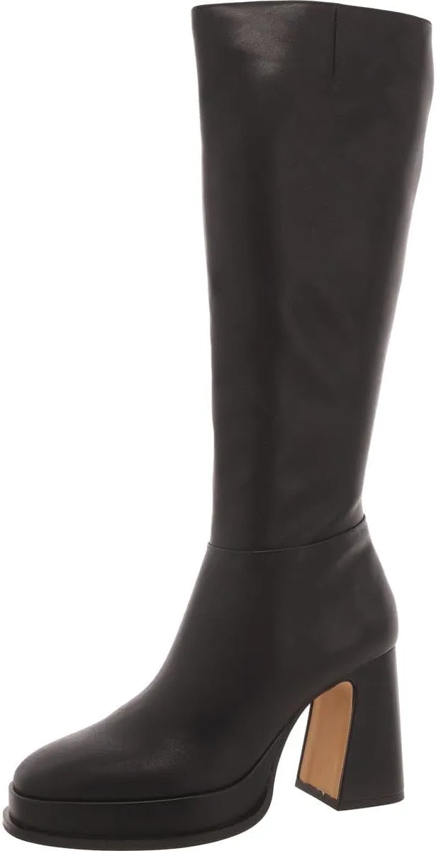 Steve Madden Womens Dextra Block Heel Tall Over-The-Knee Boots