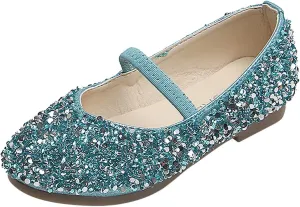 Toddler Flower Girl Dress Shoes Rhinstones Mary Jane Ballet Flats Wedding Party Toddler Little Kid Shoes