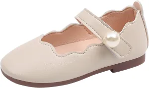 Toddler Flower Girls Dress Shoes, Mary Jane Ballet Flats for Party School Wedding Girls Low Heels Shoes