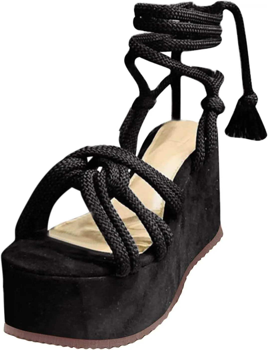 Toe Wedge Sandals And Open Women Heeled High Breathable Summer Strap Heeled Fashion Spring Slide Slippers Women Indoor