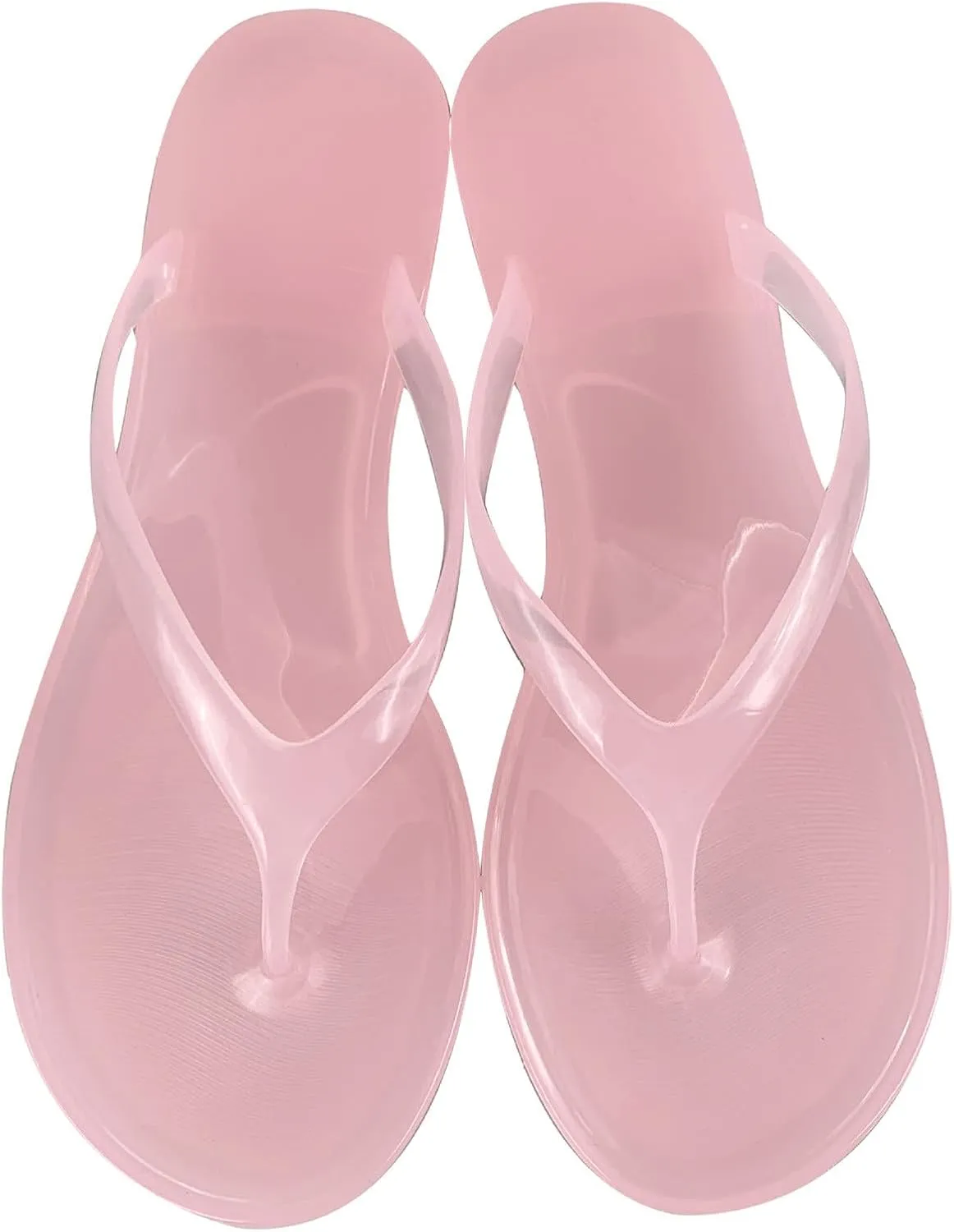Transparent Flip Flops for Women Summer Beach Sandals Pool Bath Slippers Transparent Jelly Flat Flip Flops Women's Flats Jelly Sandals