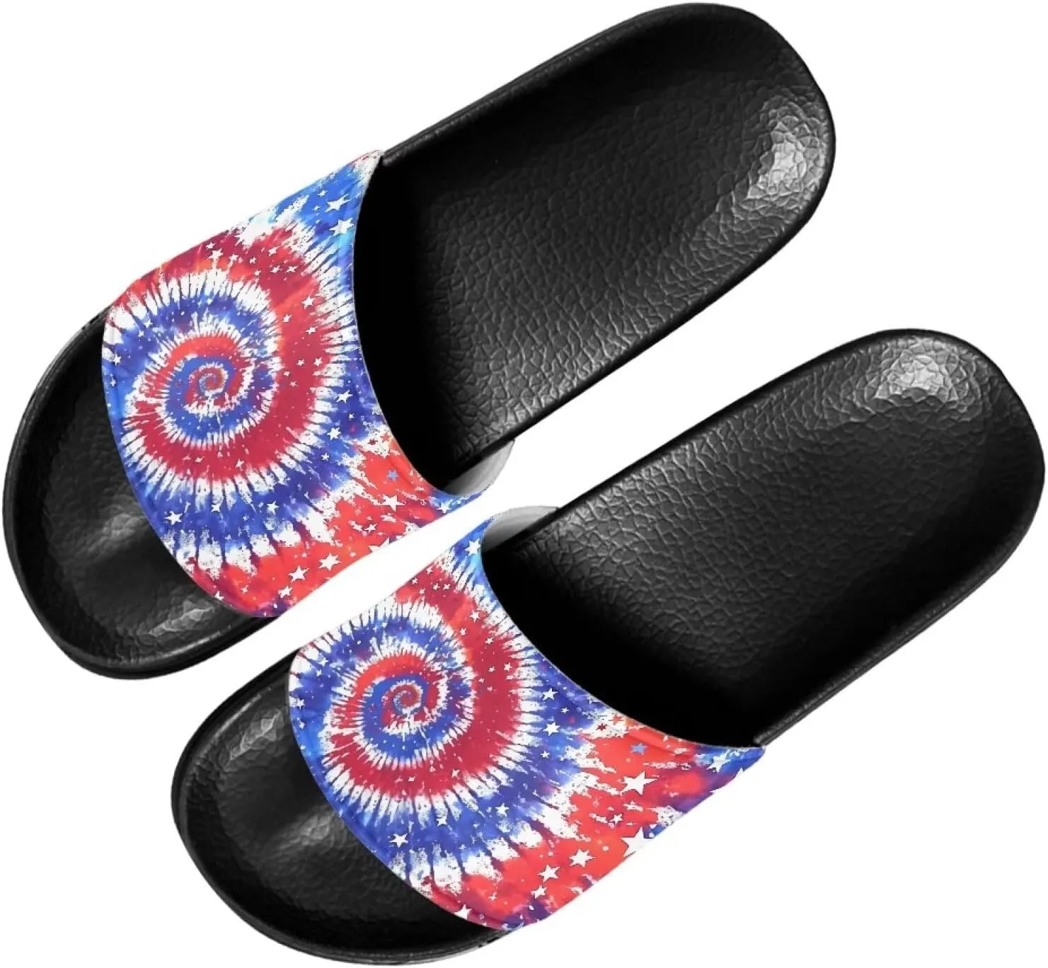 Unisex Slide Sandals with Soft Footbed Comfort Slides for Women and Men, Slide Sandals Leather Size 6-13.5