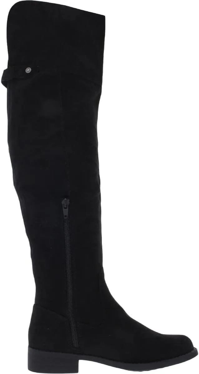 Womens Allicce Faux Suede Over-The-Knee Boots