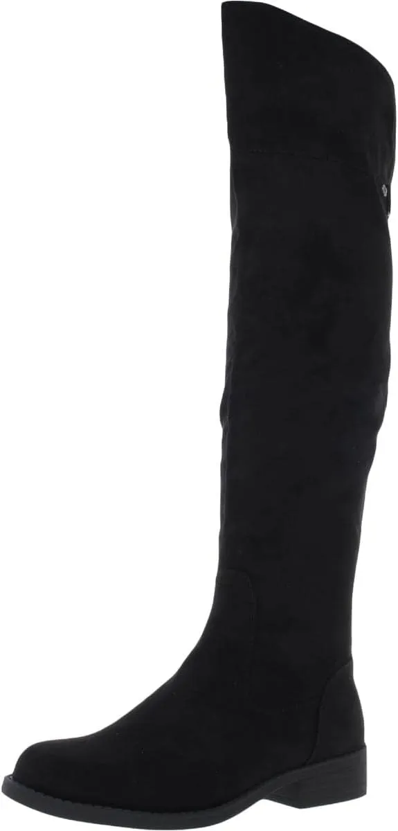 Womens Allicce Faux Suede Over-The-Knee Boots