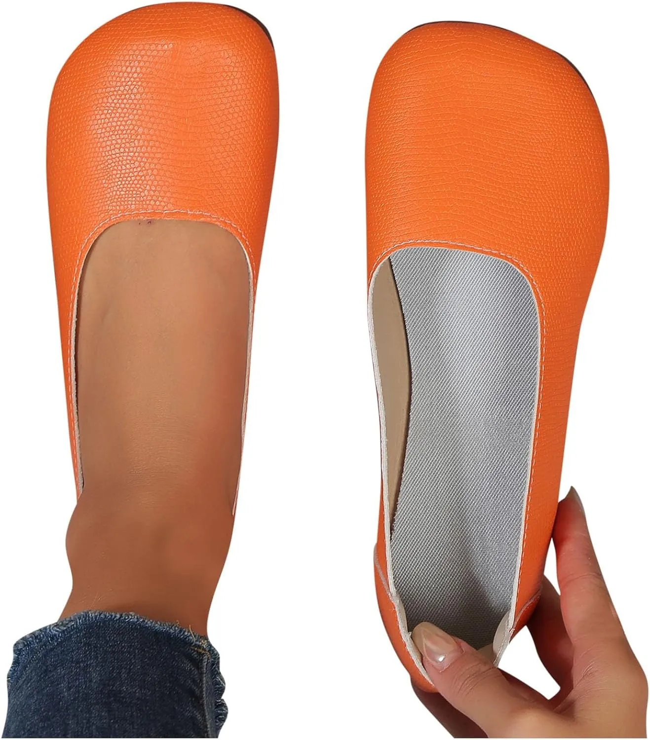 Women's Casual Loafers Cute Slip On Comfort Walking Flats Leather Driving Dress Shoes Fashion Closed Toe Boat Shoes