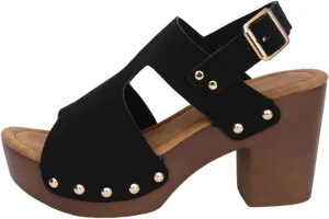 Women's Fashion Hollow Leather Wedge Sandals Casual Comfortable Shoes Sandals Women 42