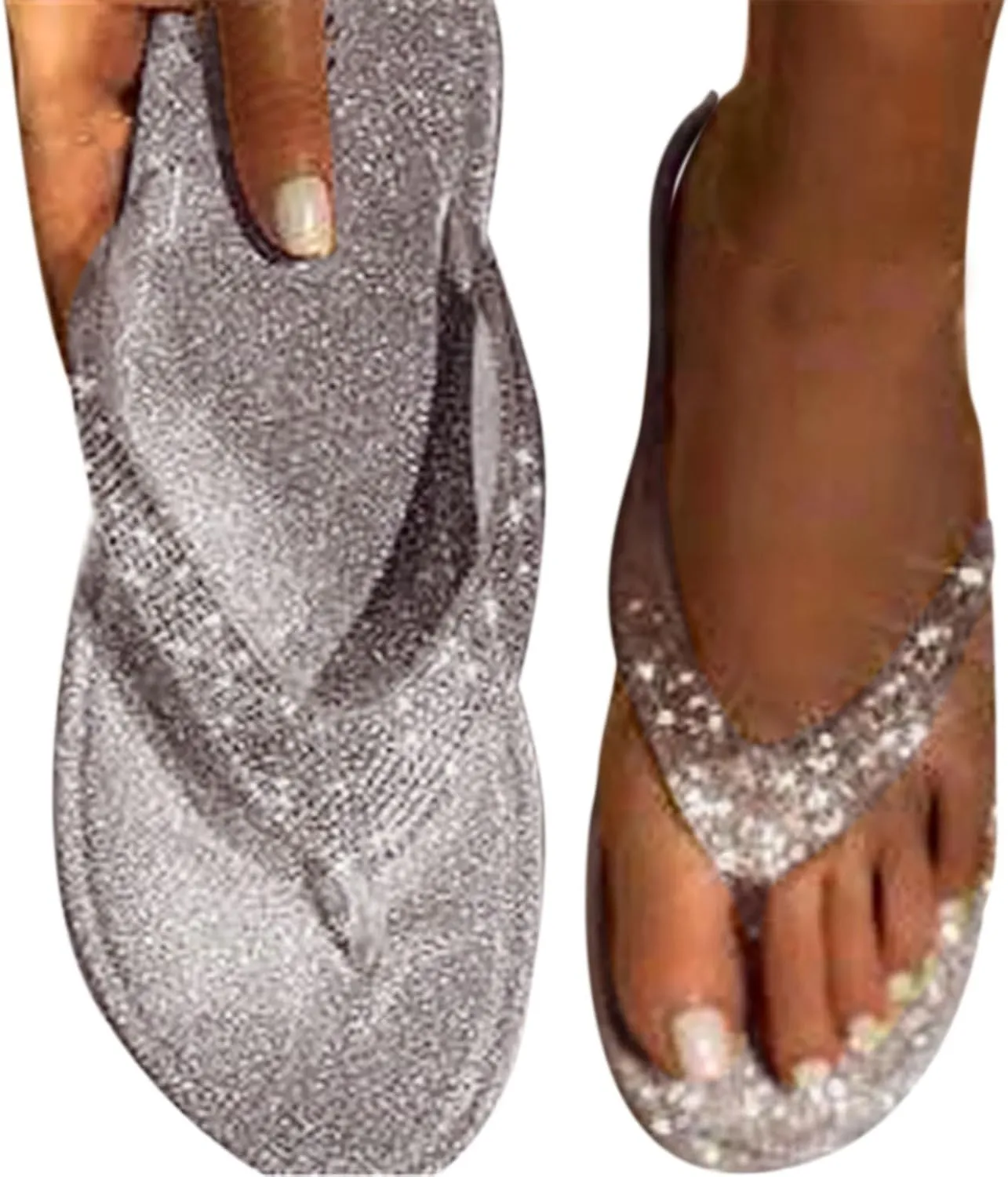 Womens Flip Flops Comfortable, Arch Support Sandals Women's Dressy Summer Walking Slippers Orthopedic Comfort Wide Width Breathable Non Slip Shoes Zapatos para Mujer Sandalias para Mujer