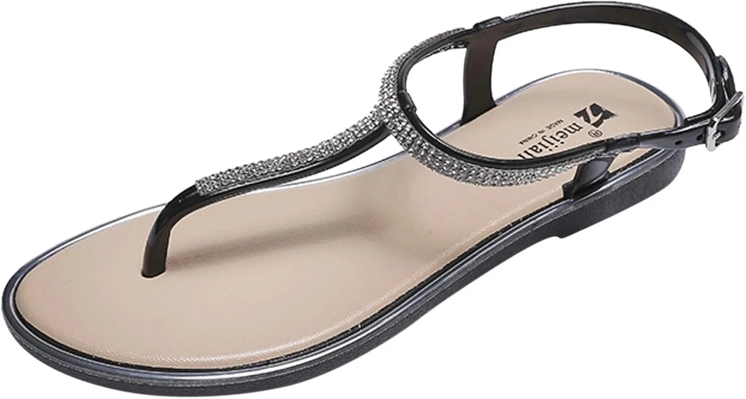 Womens Flip Flops Sandals For Women Beach Vacation Casual Walking Cushion Sandals Thong Flat Slip On Flip flops