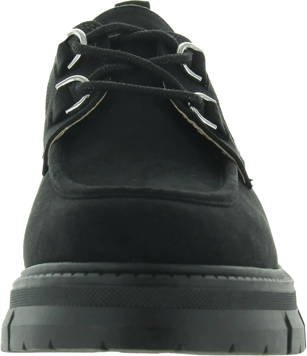 Womens Linnaa Lace-Up Faux Leather Loafers