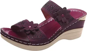 Womens Orthopedic Flip Flops Orthotic Womens Wedges Sandals Orthopedic Womens Summer Slippers with Arch Support Orthotic Extra Wide Sandals for Women Orthopedic Sexy Summer Sandals for Women 2025
