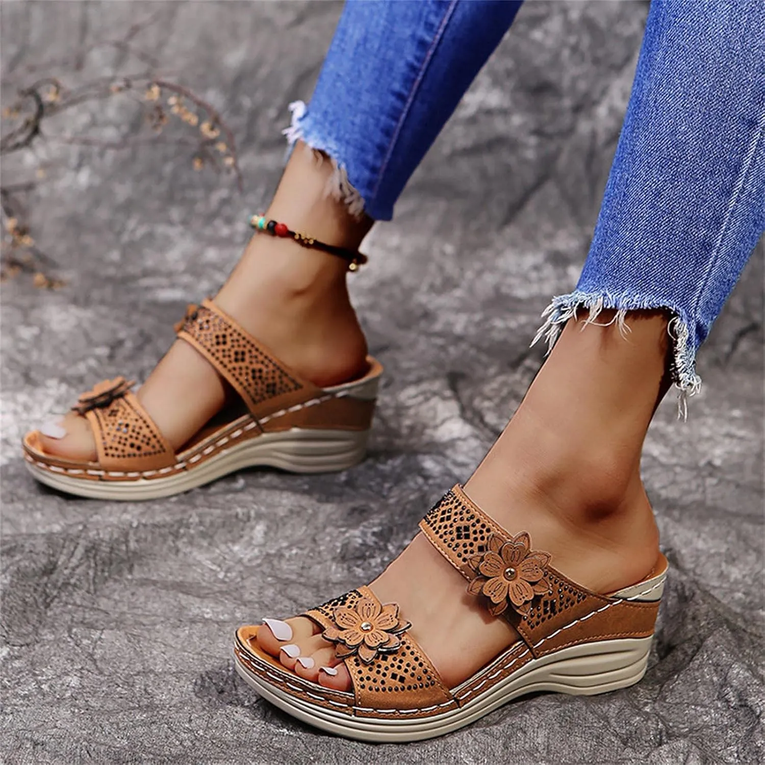 Womens Orthopedic Flip Flops Orthotic Womens Wedges Sandals Orthopedic Womens Summer Slippers with Arch Support Orthotic Extra Wide Sandals for Women Orthopedic Sexy Summer Sandals for Women 2025
