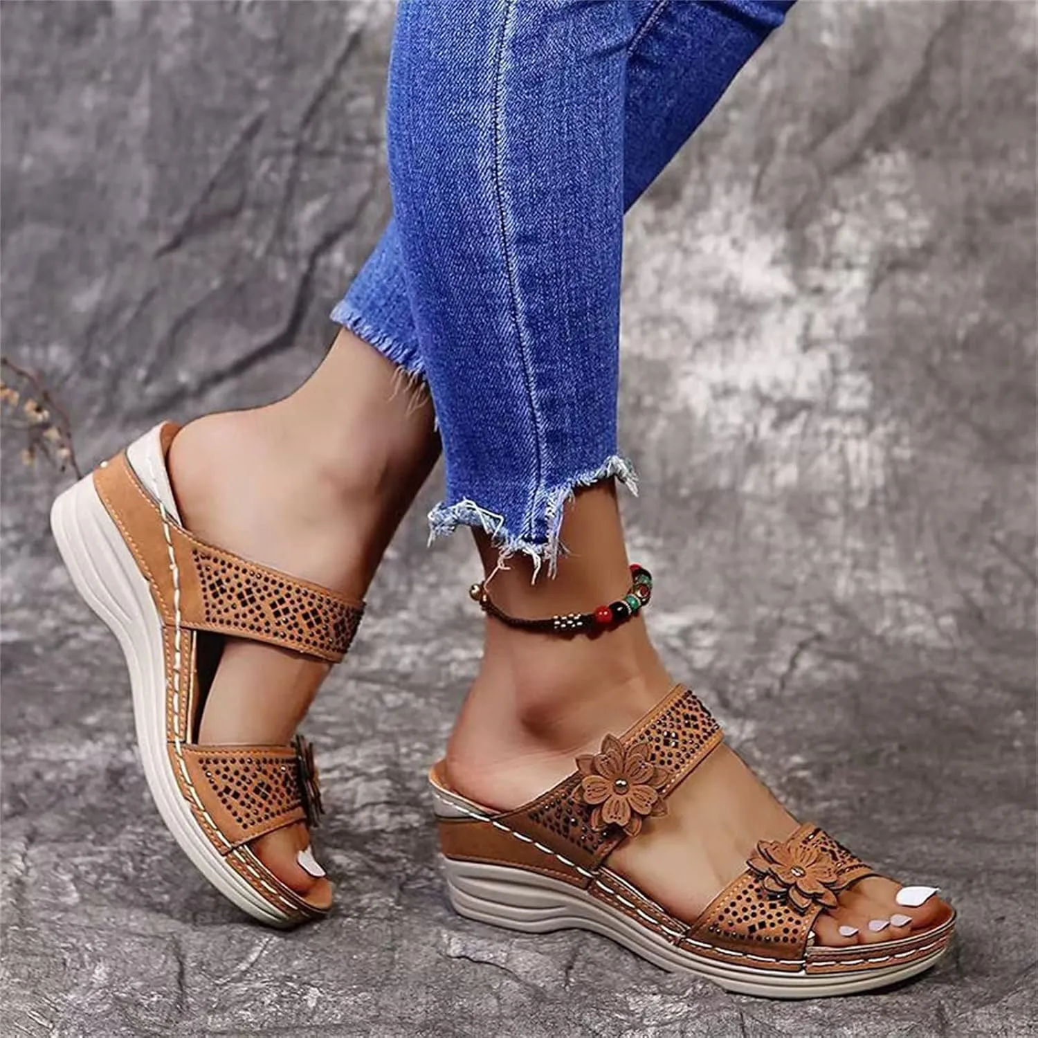 Womens Orthopedic Flip Flops Orthotic Womens Wedges Sandals Orthopedic Womens Summer Slippers with Arch Support Orthotic Extra Wide Sandals for Women Orthopedic Sexy Summer Sandals for Women 2025