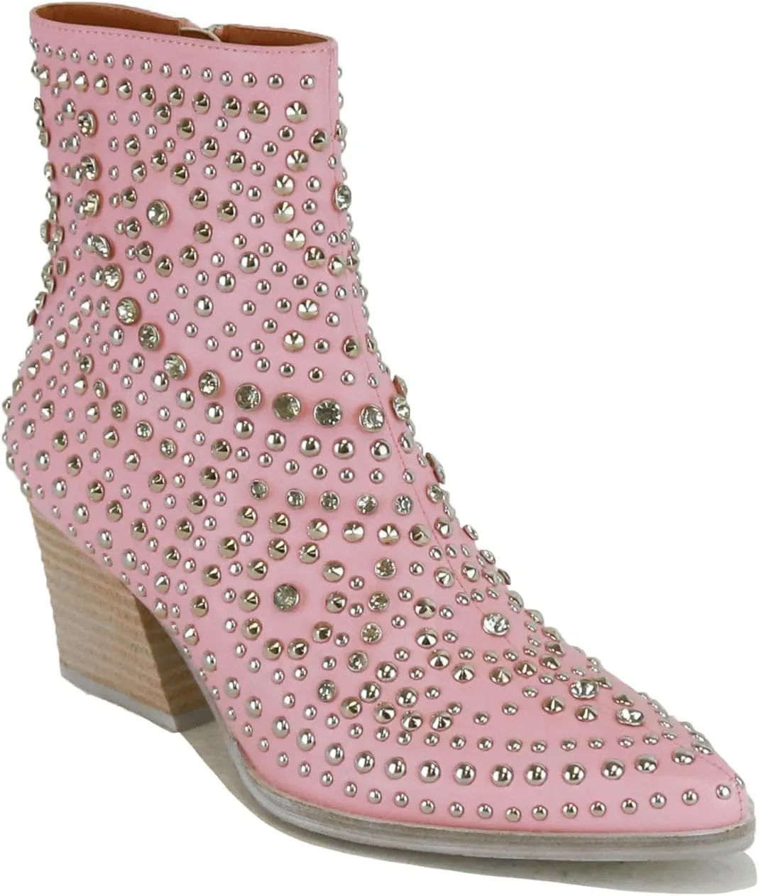 Women's Studded Ankle Boots Western Rhinestones Booties Cowgirl Boots Pointed Toe Boots Cowboy Boots