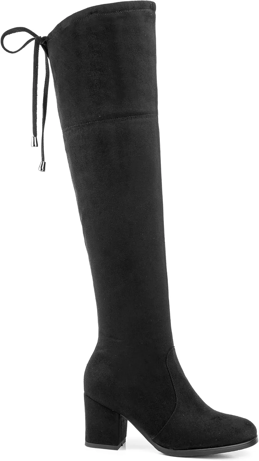 Women's Ultra-Tall Over-the-Knee Boots Suede Accent Adult