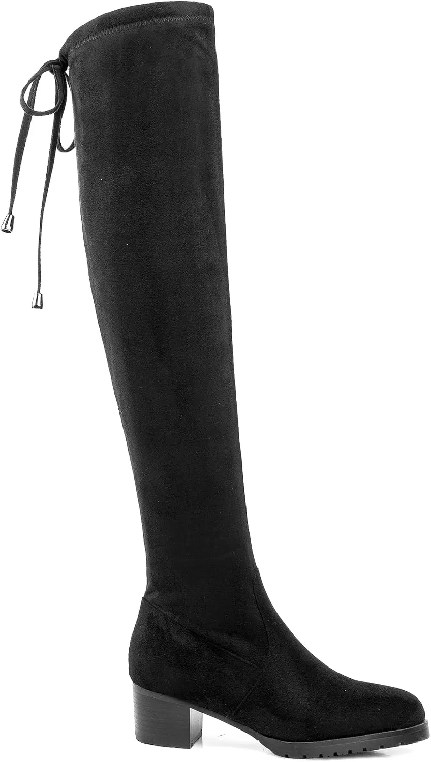 Women's Ultra-Tall Over-the-Knee Boots Suede Accent Adult
