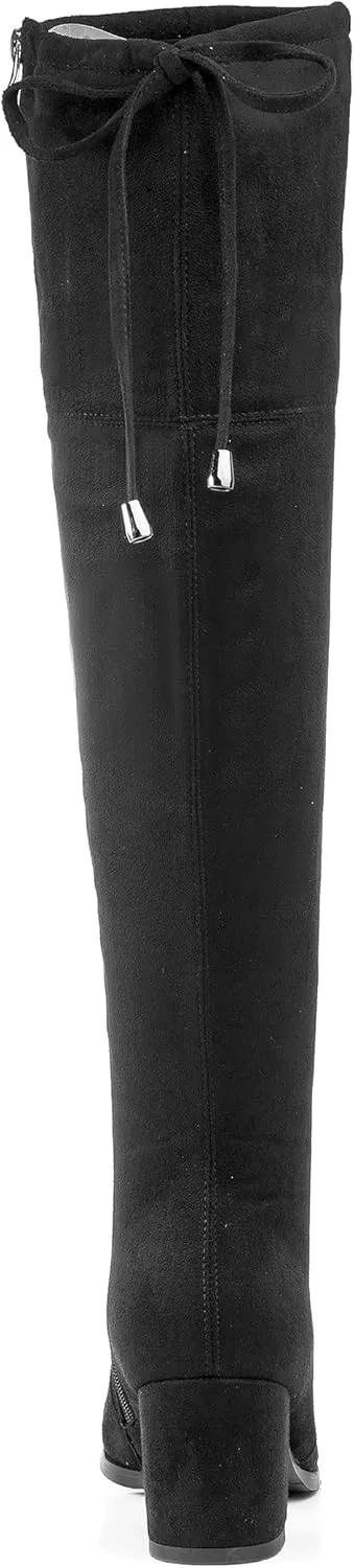 Women's Ultra-Tall Over-the-Knee Boots Suede Accent Adult