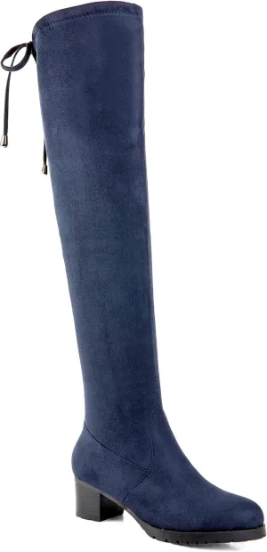 Women's Ultra-Tall Over-the-Knee Boots Suede Accent Adult