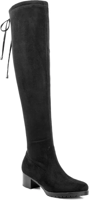 Women's Ultra-Tall Over-the-Knee Boots Suede Accent Adult