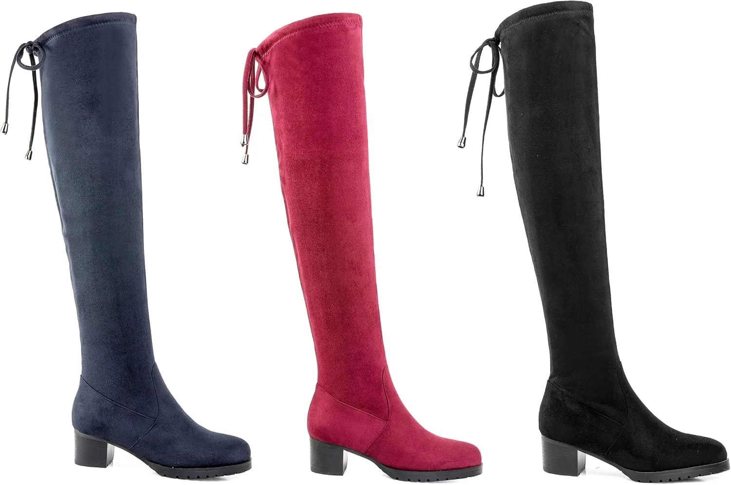 Women's Ultra-Tall Over-the-Knee Boots Suede Accent Adult