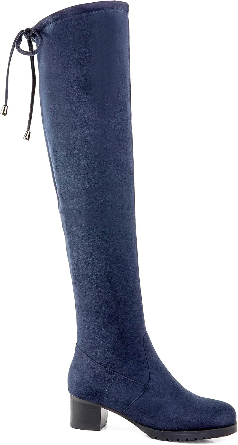 Women's Ultra-Tall Over-the-Knee Boots Suede Accent Adult
