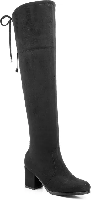 Women's Ultra-Tall Over-the-Knee Boots Suede Accent Adult