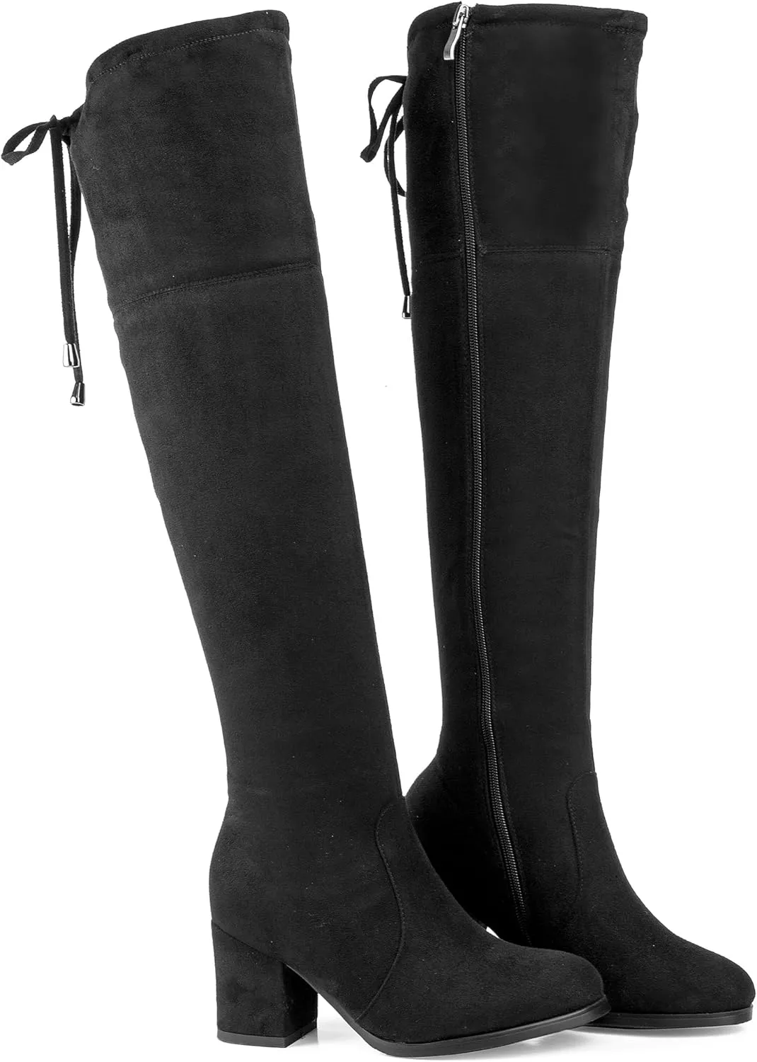 Women's Ultra-Tall Over-the-Knee Boots Suede Accent Adult