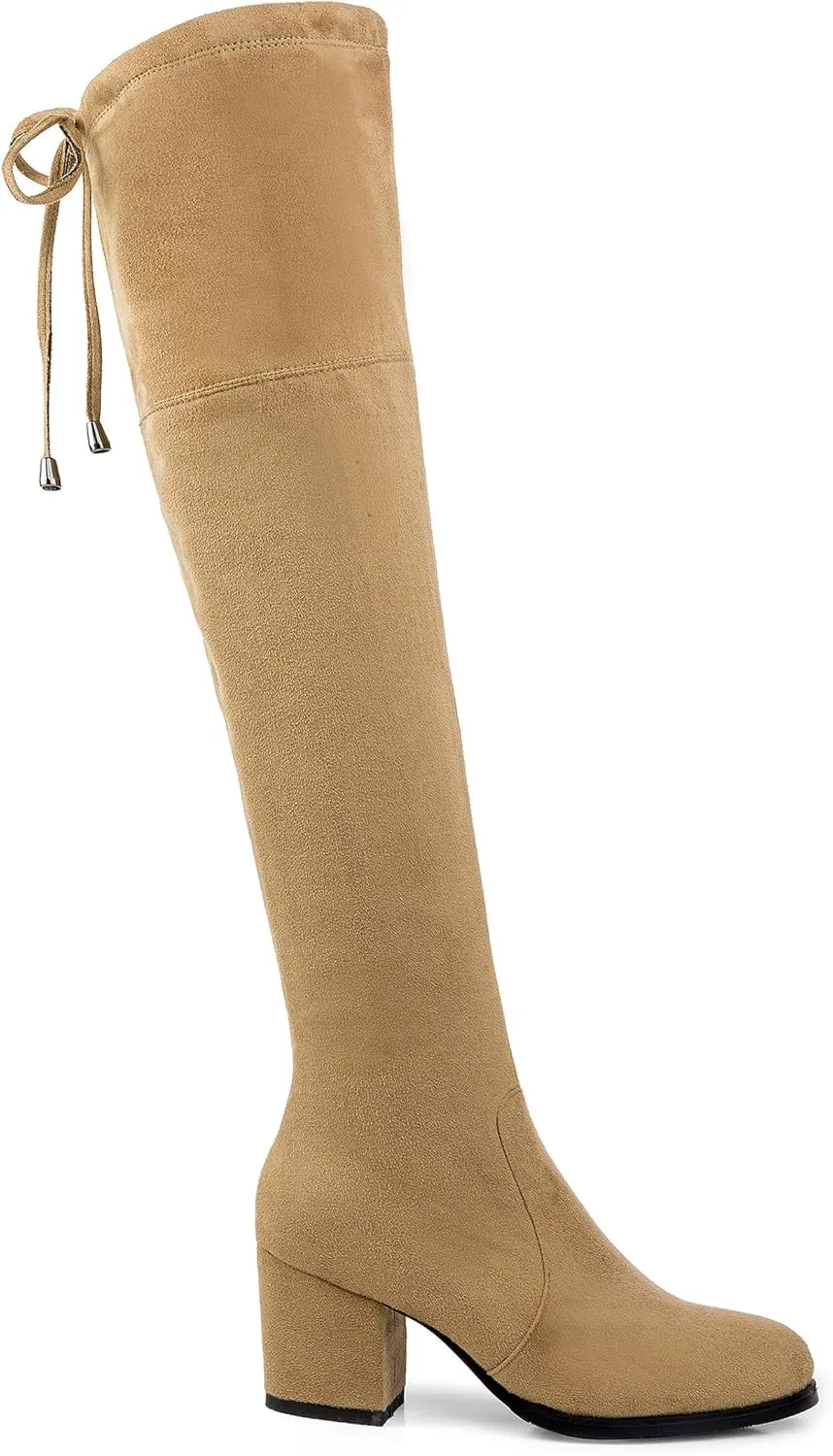 Women's Ultra-Tall Over-the-Knee Boots Suede Accent Adult