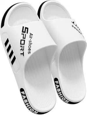 YUNZLAN Plus Size Men's Slides Sandals,Bathroom Shower Slippers,Non-slip Beach Pool Slides Shoes Outdoor Indoor